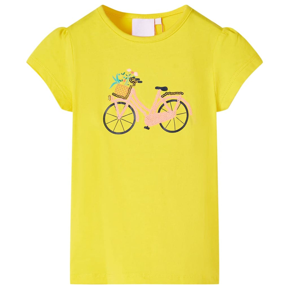 Kids T-Shirt Cotton Yellow 128 Children's Top Kids Clothing Kids Variant 2