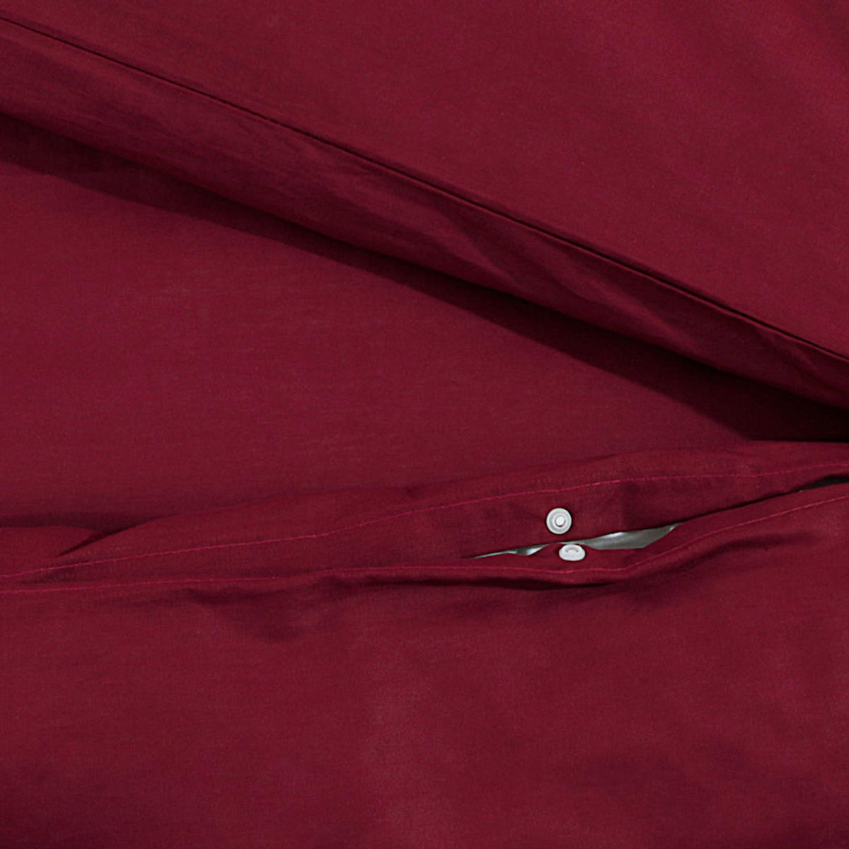 Duvet Cover Cotton Bordeaux 220 x 200 cm Bedding Bed Linen Bedroom Quilt