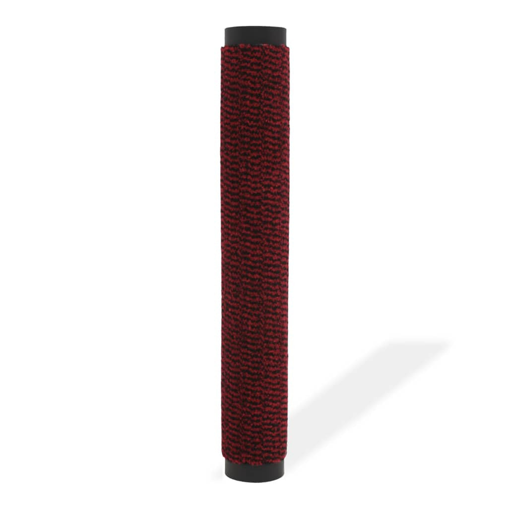 Dust Control Mat Rectangular Tufted Tufted Fabric With A Flexibl Red Floor Mat