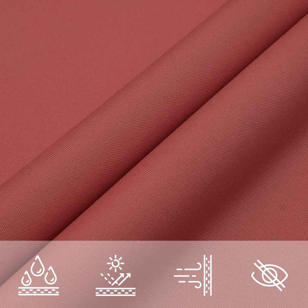 Sunshade Sail Oxford Fabric Terracotta Water Resistant UV Resistant 700 x 700