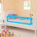 Toddler Safety Bed Rail Polyester Blue 150 x 36.5 x 42 cm Child Bed Guard 5x42cm