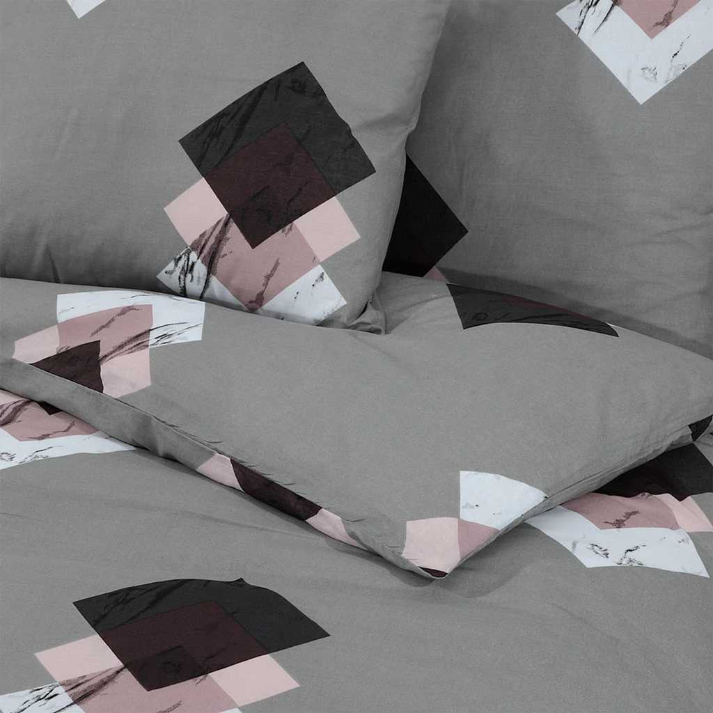 Duvet Cover Cotton Grey 200 x 140 cm Bedding Bed Linen Bedroom Variant 15