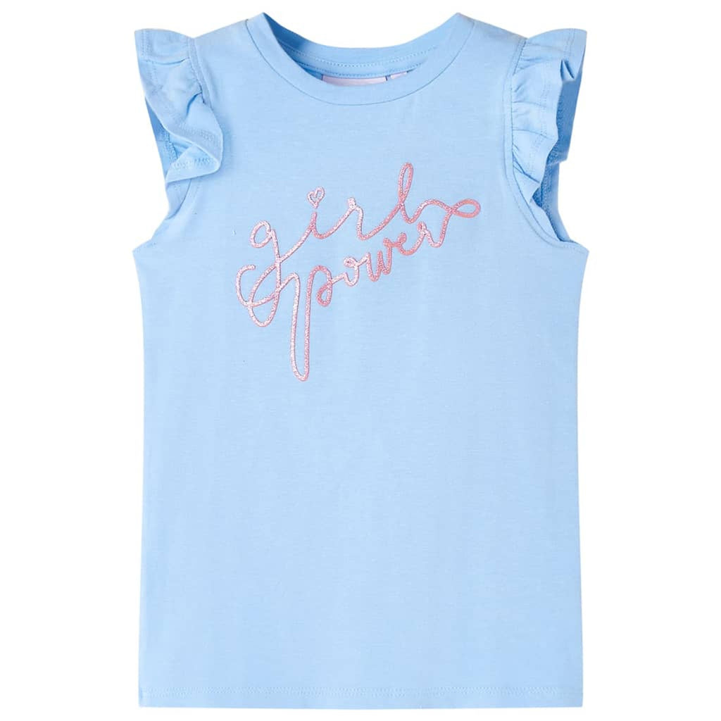 Kids T-Shirt Cotton Light Blue 104 Children's Top Kids Clothing Kids Wear