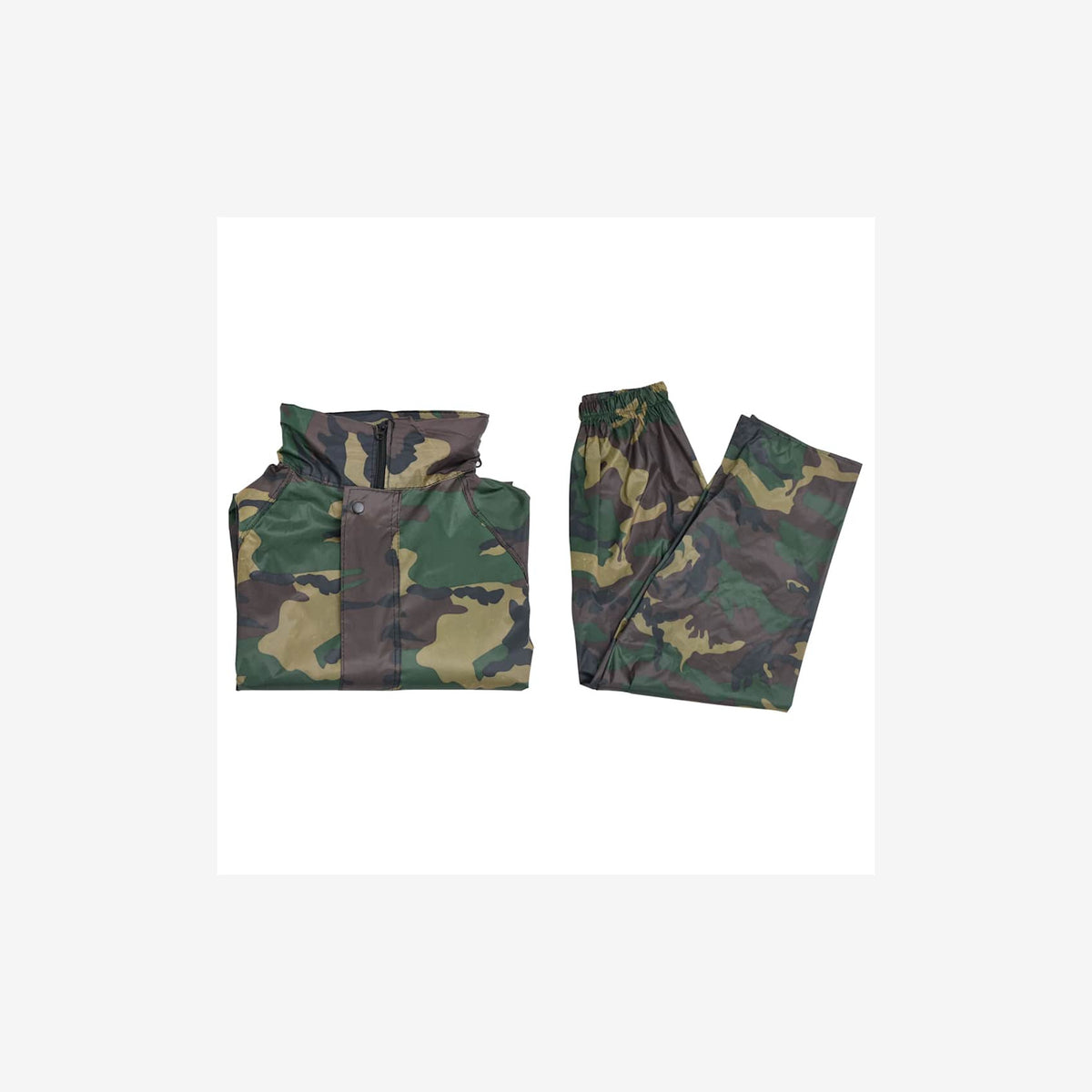 Men'S Camo Print Rain Suit Camouflage - Green x x L Waterproof Suits Hood XXL