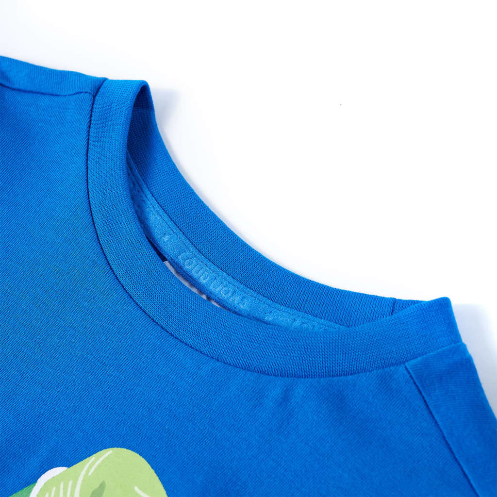 Kids T-Shirt Cotton Bright Blue 128 Children's Top Kids Clothing Variant 2