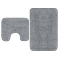 Bathroom Mat Cotton Grey 93 x 63 cm Floor Mat Home Non Slip Bath Mats & Rugs