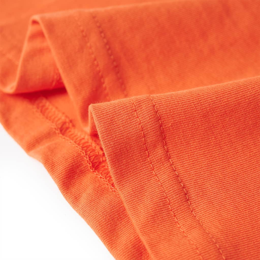 Kids T-Shirt Cotton Bright Orange 140 Children's Top Kids Clothing Kids Wear