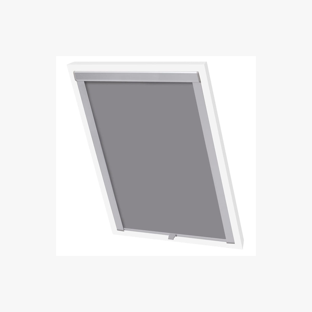 Roller Blind Blackout Fabric Grey 116.3 x 140 cm Window Shade Window Covering