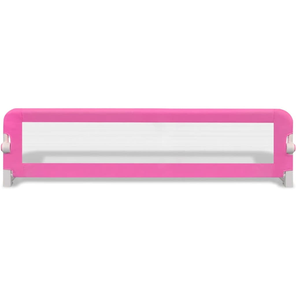 Toddler Safety Bed Rail Polyester Pink 150 x 36.5 x 42 cm Child Bed Guard 5x42cm