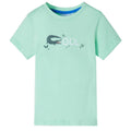 Kids T-Shirt Cotton Light Green 92 Children's Top Kids Clothing Kids Wear
