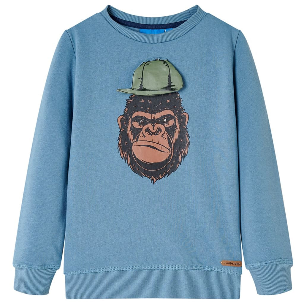 Sweatshirt Cotton Medium Blue 116 Kids Clothing Children's Top Kids Wear 116