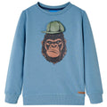 Sweatshirt Cotton Medium Blue 116 Kids Clothing Children's Top Kids Wear 116