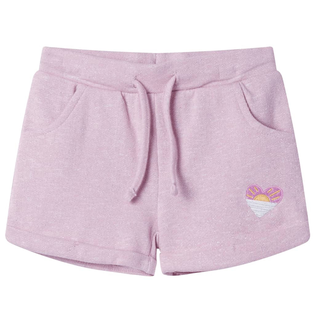Shorts Cotton Mixed Lila 116 Kids' Bottoms Kids' Bottom Kids'Shorts Drawstring