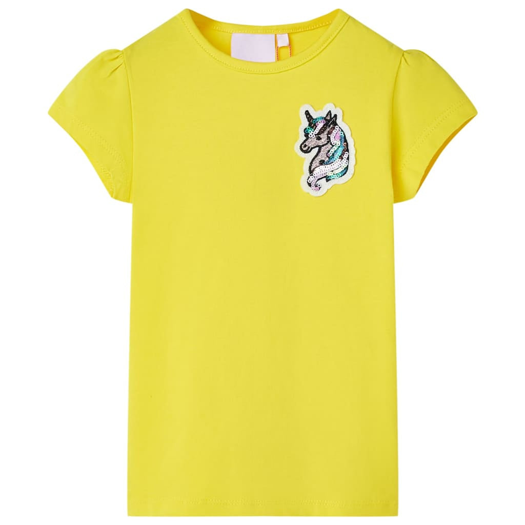 Kids T-Shirt Cotton Bright Yellow 140 Children's Top Kids Clothing Variant 2