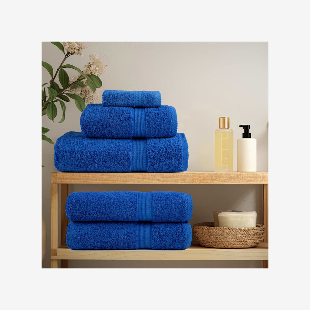 Towel Cotton Blue 200 x 80 cm Bathroom Bath Linen Home Towels 2 pcs Variant 2