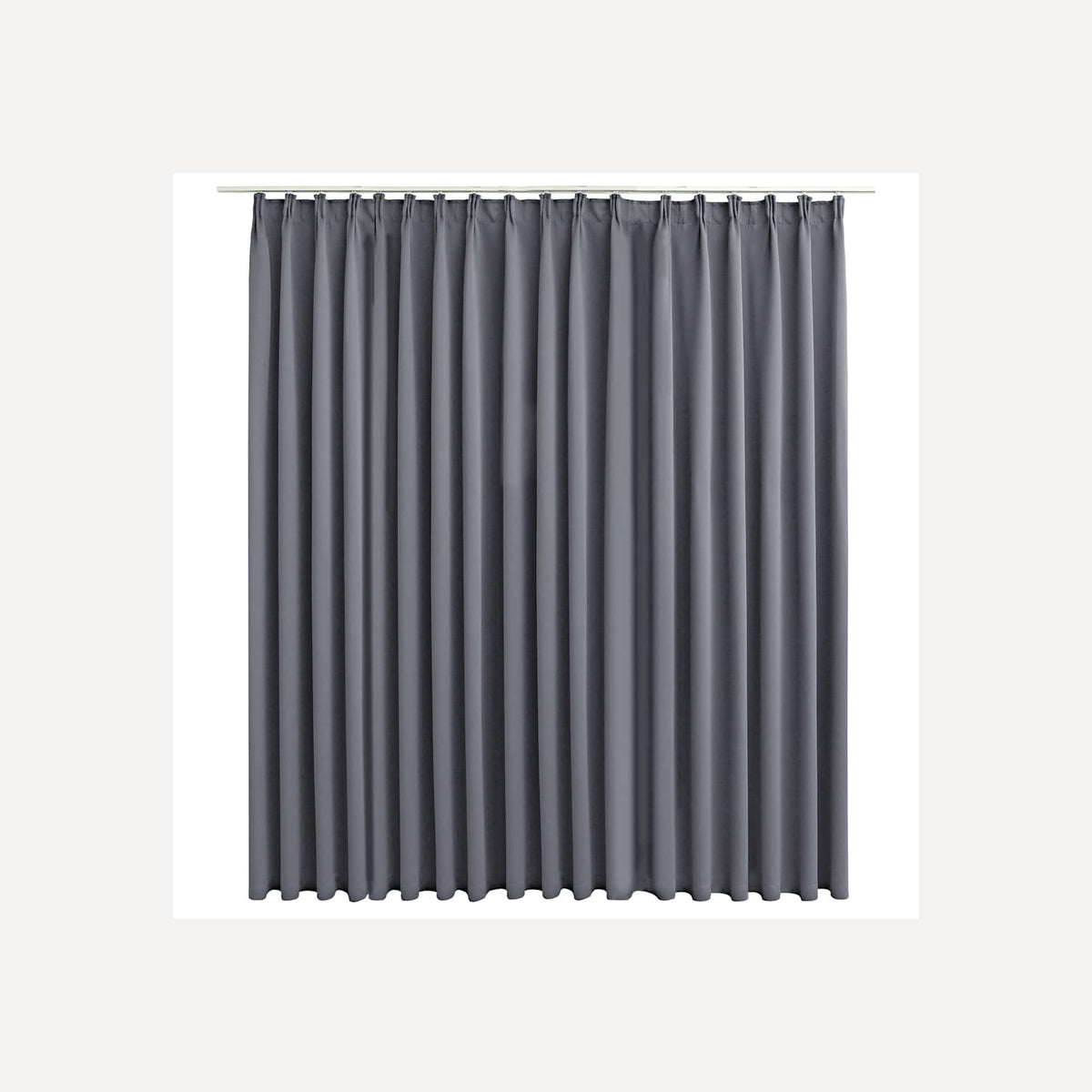 Blackout Curtain Polyester Grey 290 x 245 cm Window Dressing Home Variant 2