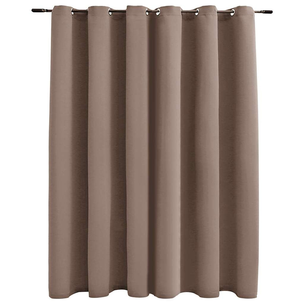 Blackout Curtain Polyester Taupe 290 x 245 cm Window Dressing Home Furnishings