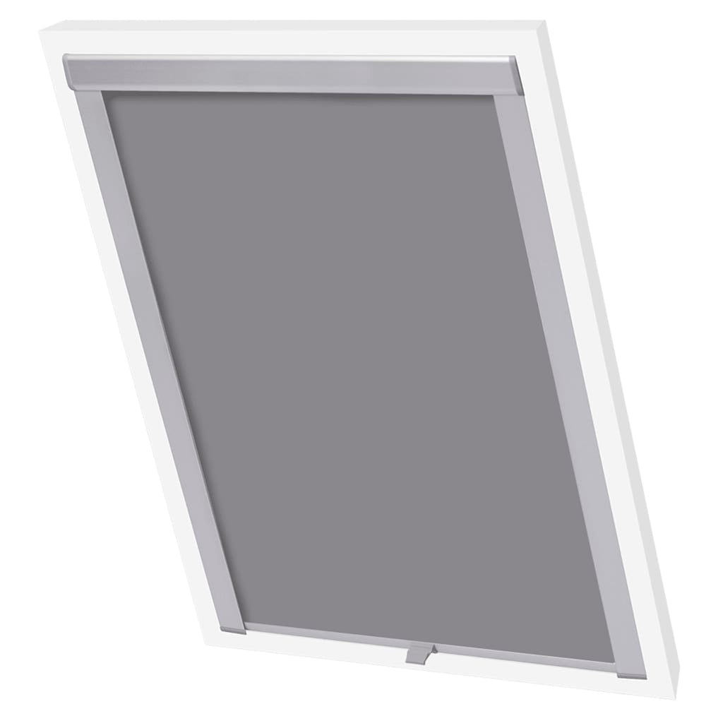 Roller Blind Blackout Fabric Grey 60.3 x 78.2 cm Window Shade Window Covering