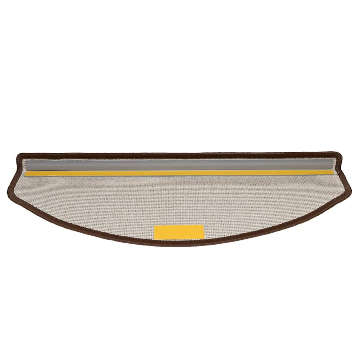 Stair Mats Coffee Needle-Punched Fabric -100% Coffee Brown 65 x 24 x 4 cm 15