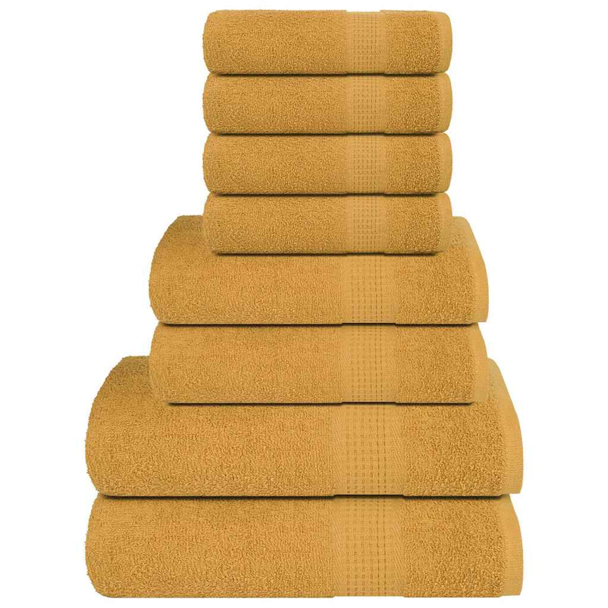 Towel Cotton Gold 30 x 50 cm Bathroom Bath Linen Home Bath Towels & Flannels