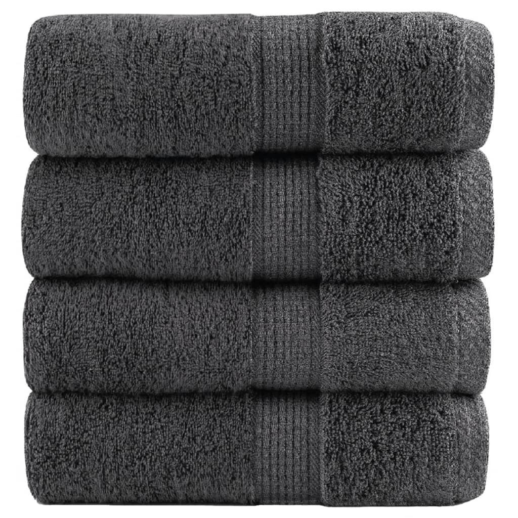 Towel Cotton Anthracite 30 x 30 cm Bathroom Bath Linen Home Towels 4 Variant 2