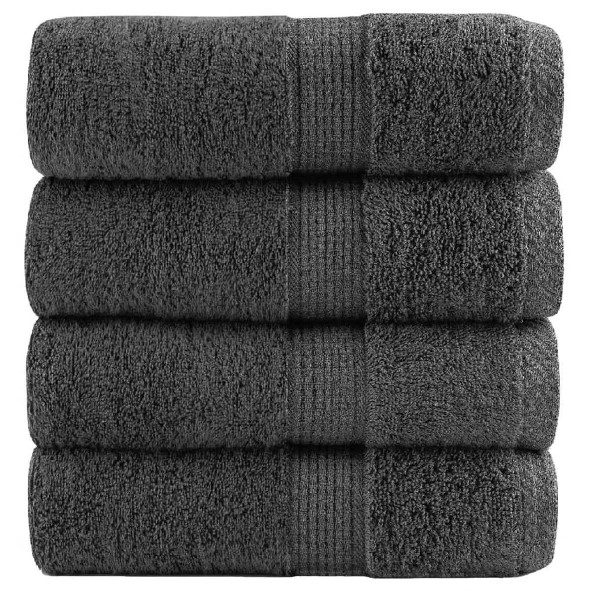 Towel Cotton Anthracite 30 x 30 cm Bathroom Bath Linen Home Towels 4 Variant 2