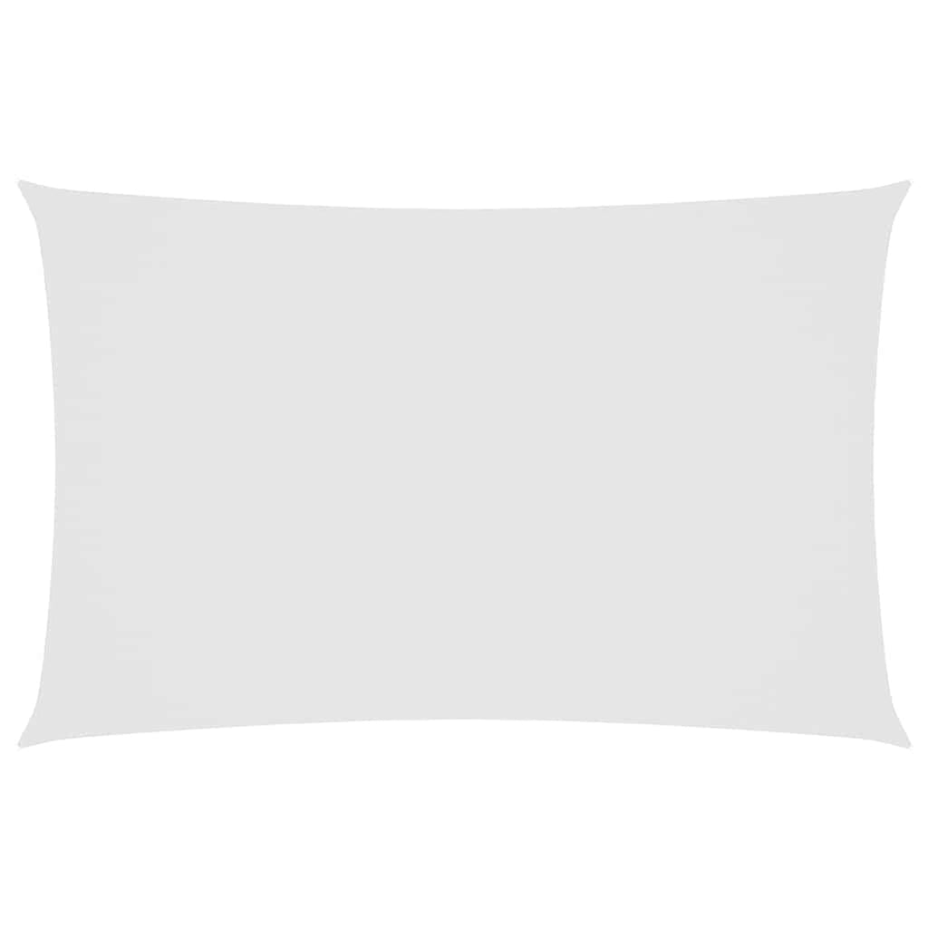 Sunshade Sail Oxford Fabric White Water Resistant UV Resistant 250 x 500 cm
