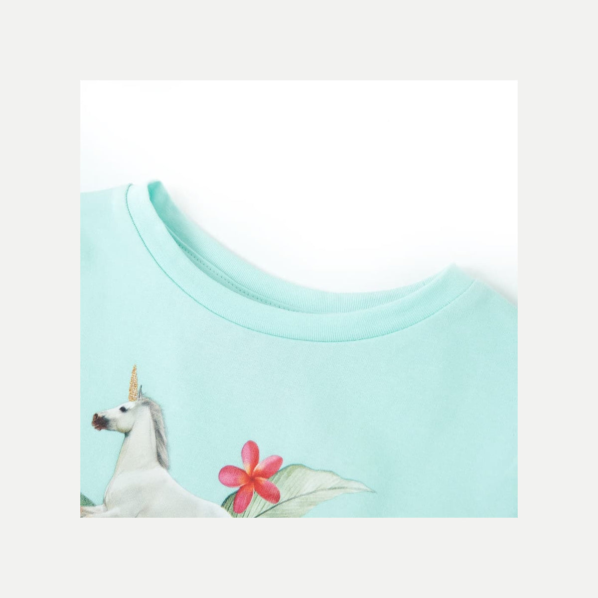Kids T-Shirt Cotton Light Aqua 104 Children's Top Kids Clothing Kids Wear