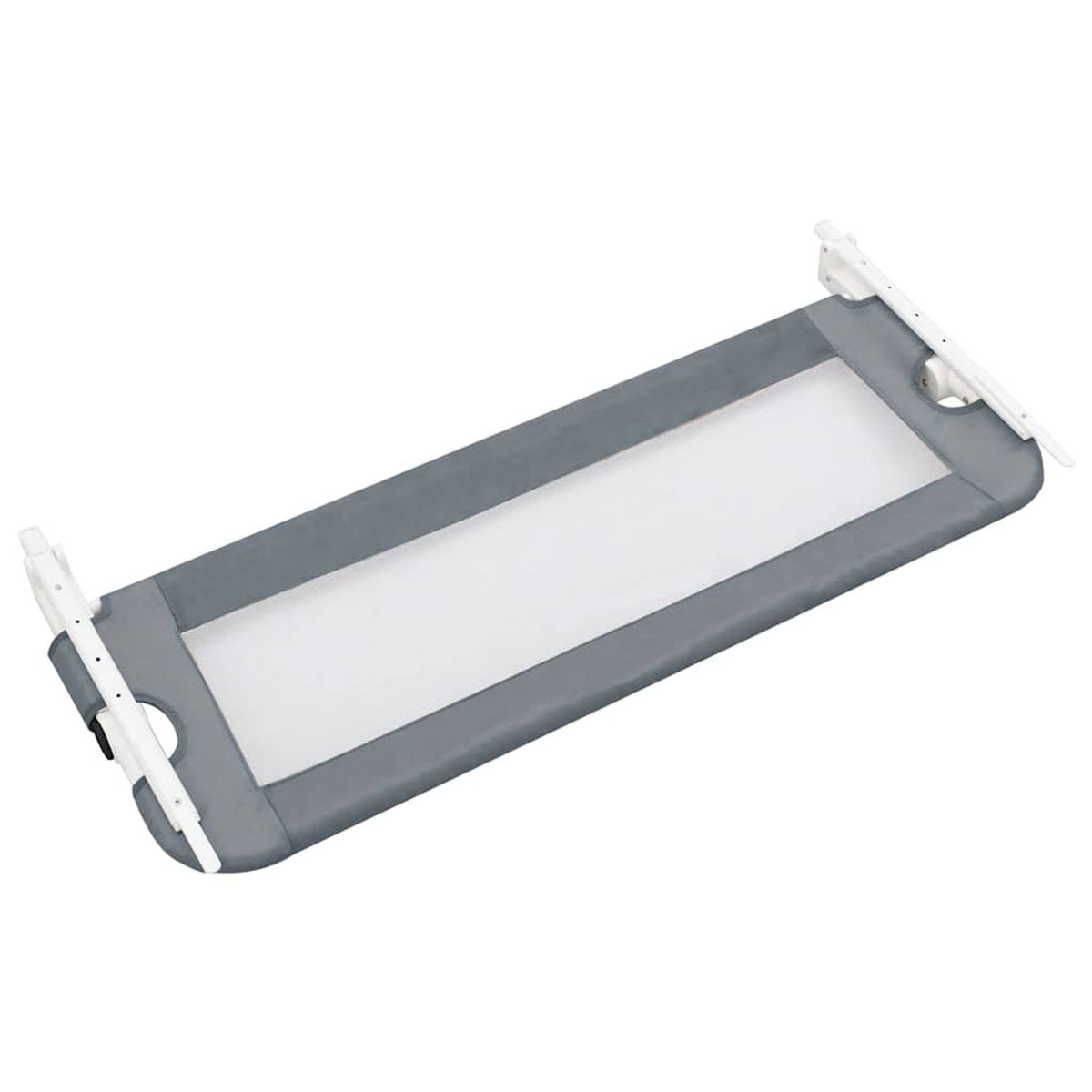 Toddler Safety Bed Rail Polyester Grey 102 x 40.5 x 42 cm Child Bed Guard 5x42cm