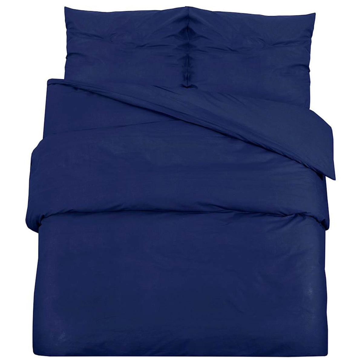 Duvet Cover Microfiber Fabric (100% Poly Navy Blue 240 x 220 cm Bedding
