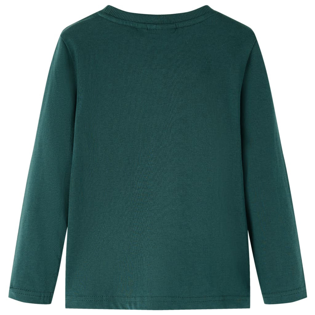 Kids T-Shirt Cotton Dark Green 104 Children's Top Kids Clothing Kids Variant 5