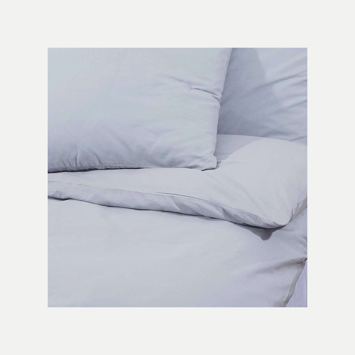 Duvet Cover Microfiber Fabric (100% Poly Grey 200 x 200 cm Bedding Bed Linen