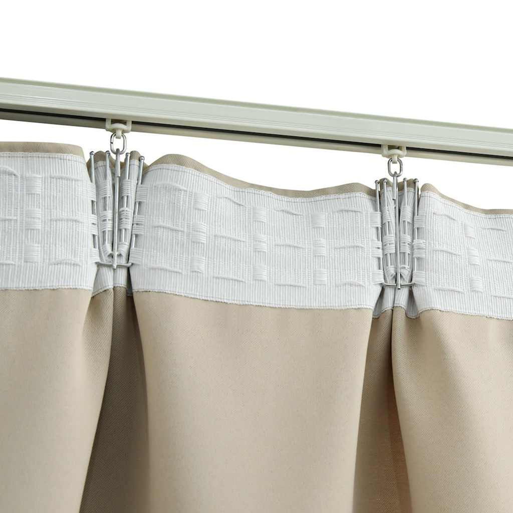 Blackout Curtain Polyester Beige 140 x 175 cm Window Dressing Home Variant 2