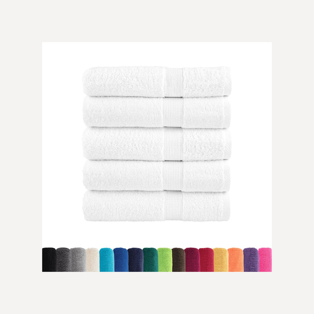 Towel Cotton White 140 x 70 cm Bathroom Bath Linen Home Towels 25 Variant 2