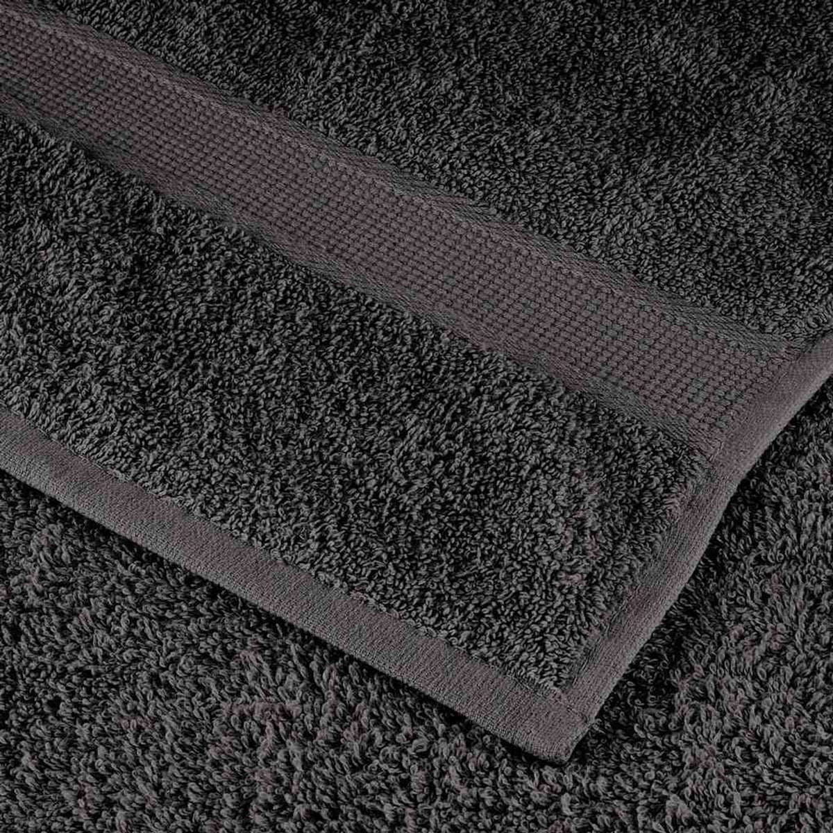 Towel Cotton Anthracite 15 x 21 cm Bathroom Bath Linen Home Towels 4 pcs Guest
