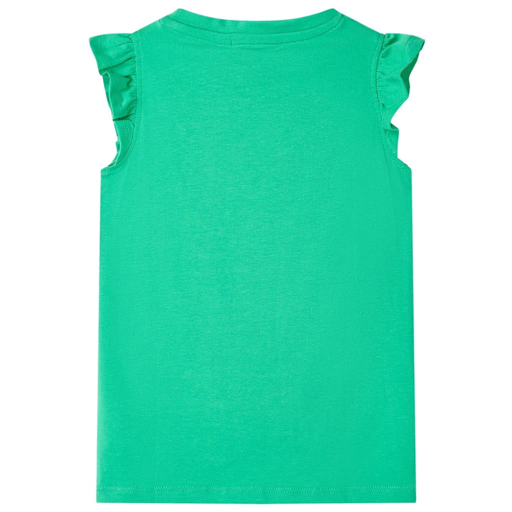 Kids T-Shirt Cotton Green 116 Children's Top Kids Clothing Kids Wear Variant 2