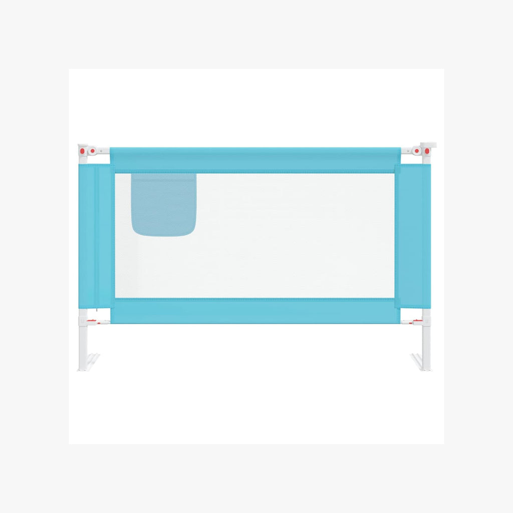 Toddler Safety Bed Rail Fabric (100% Polyester) Blue 120 x 25 x 95 cm Bedguard