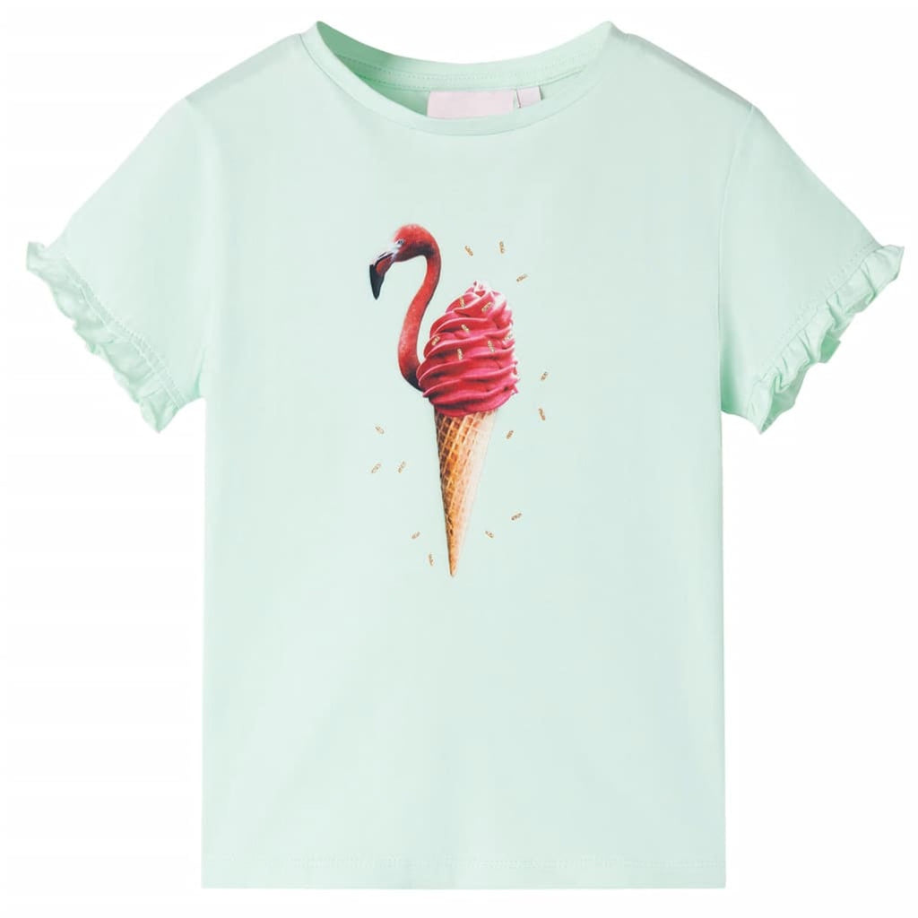 Kids T-Shirt Cotton Light Mint 128 Children's Top Kids Clothing Kids Variant 3