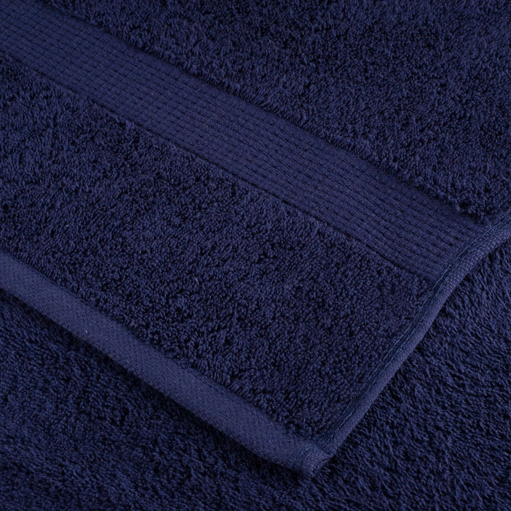 Towel Cotton Navy Blue 200 x 100 cm Bathroom Bath Linen Home Towels Variant 2