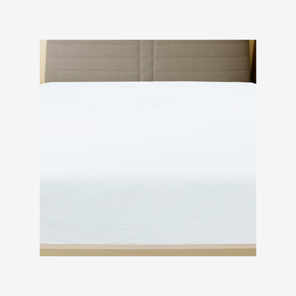 Jersey Fitted Sheet Cotton White 200 x 90 cm Bedroom Furniture Bedstead 200x90cm