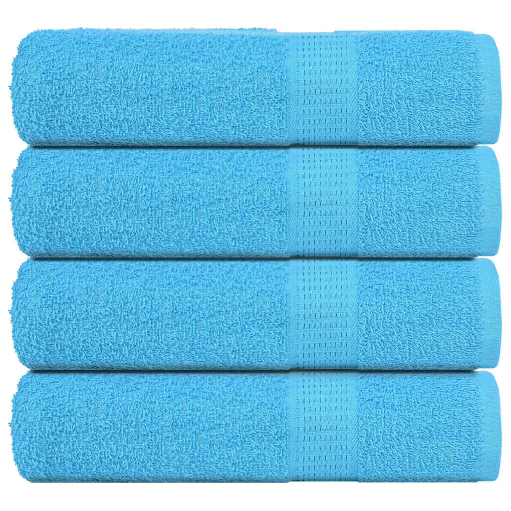 Towel Cotton Turquoise 150 x 100 cm Bathroom Bath Linen Home Towels 4 pcs
