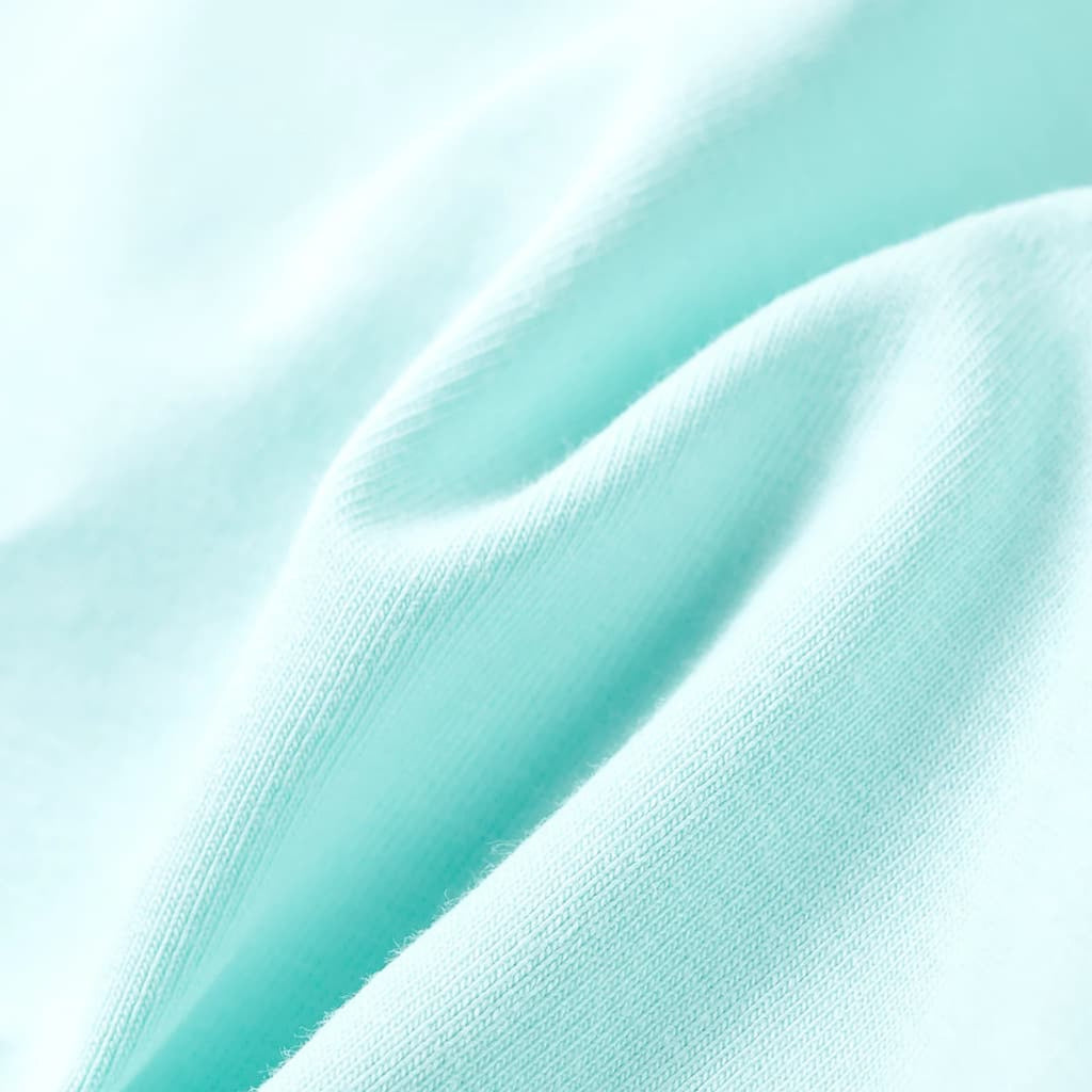 Kids T-Shirt Cotton Light Aqua 140 Children's Top Kids Clothing Kids Wear 140