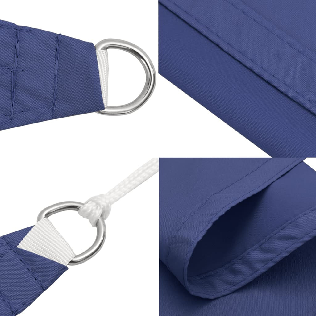 Sunshade Sail Oxford Fabric Blue Water Resistant UV Resistant 400 x 400 cm