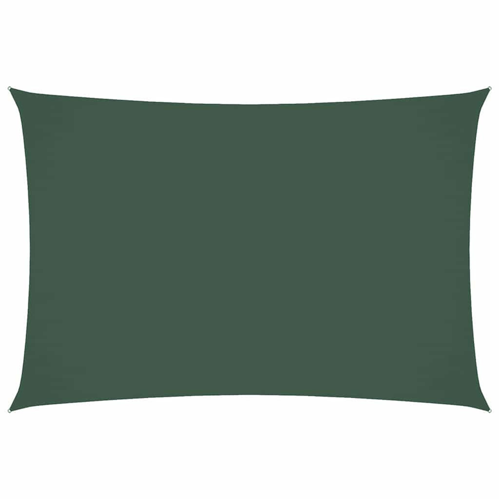 Sunshade Sail Oxford Fabric Dark Green Water Resistant UV Resistant 250 x 450