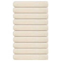 Towel Cotton Cream 200 x 80 cm Bathroom Bath Linen Home Towels 10 pcs Sauna