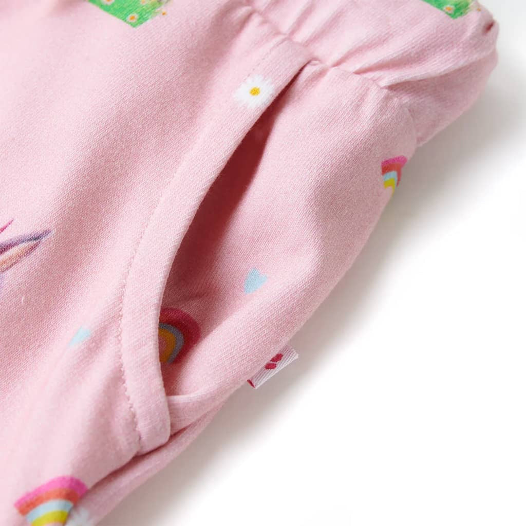 Shorts Cotton Light Pink 128 Kids' Bottoms Kids' Bottom Kids'Shorts Drawstring