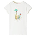 Kids T-Shirt Cotton Ecru 116 Children's Top Kids Clothing Kids Wear Variant 6