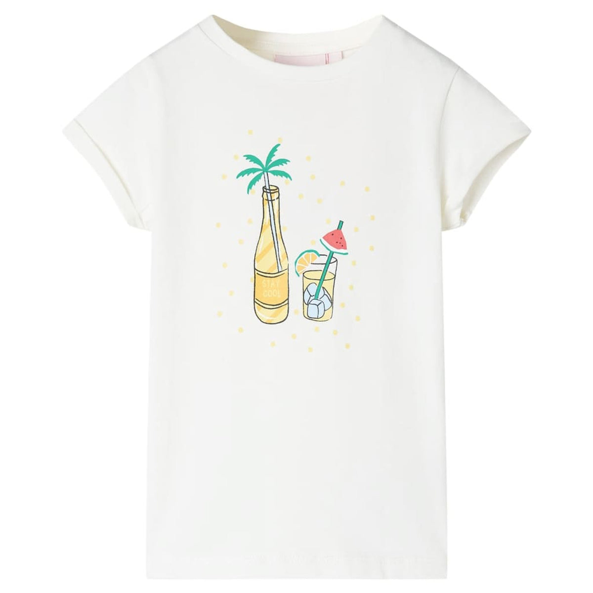 Kids T-Shirt Cotton Ecru 116 Children's Top Kids Clothing Kids Wear Variant 6
