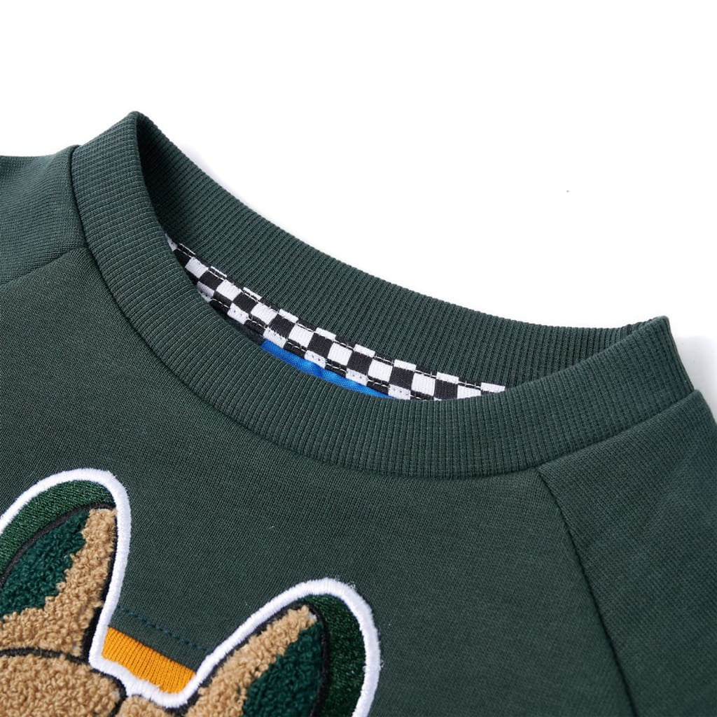 Sweatshirt Cotton Dark Green 128 Kids Clothing Children's Top Kids Variant 2