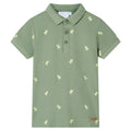 Kids'Polo Shirt Khaki Cotton 104 Kids Clothing Children's Wear Kids' Tops 104